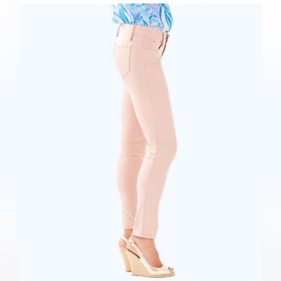 NEW Lilly Pulitzer Worth Skinny Rose Pants - Picture 3 of 16